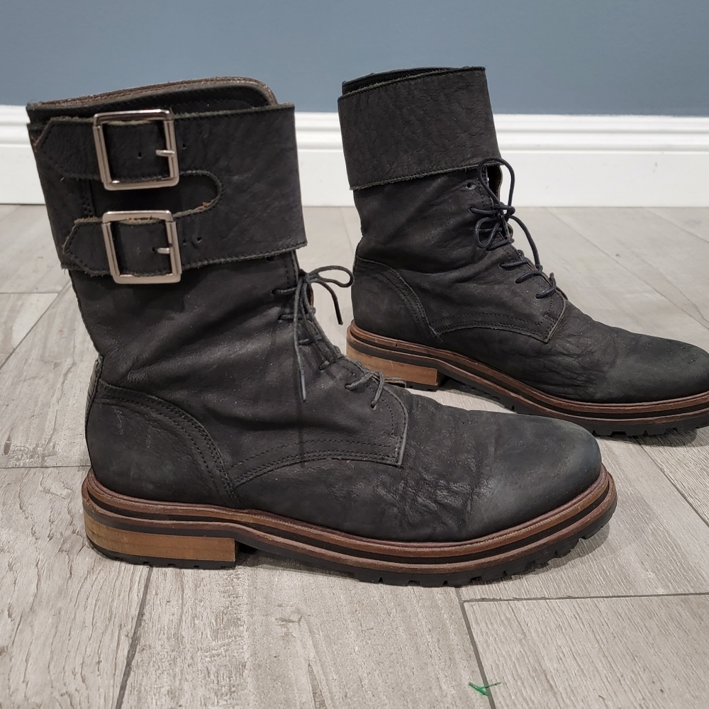Free People nubuck suede lace up boots 40/9.5-10